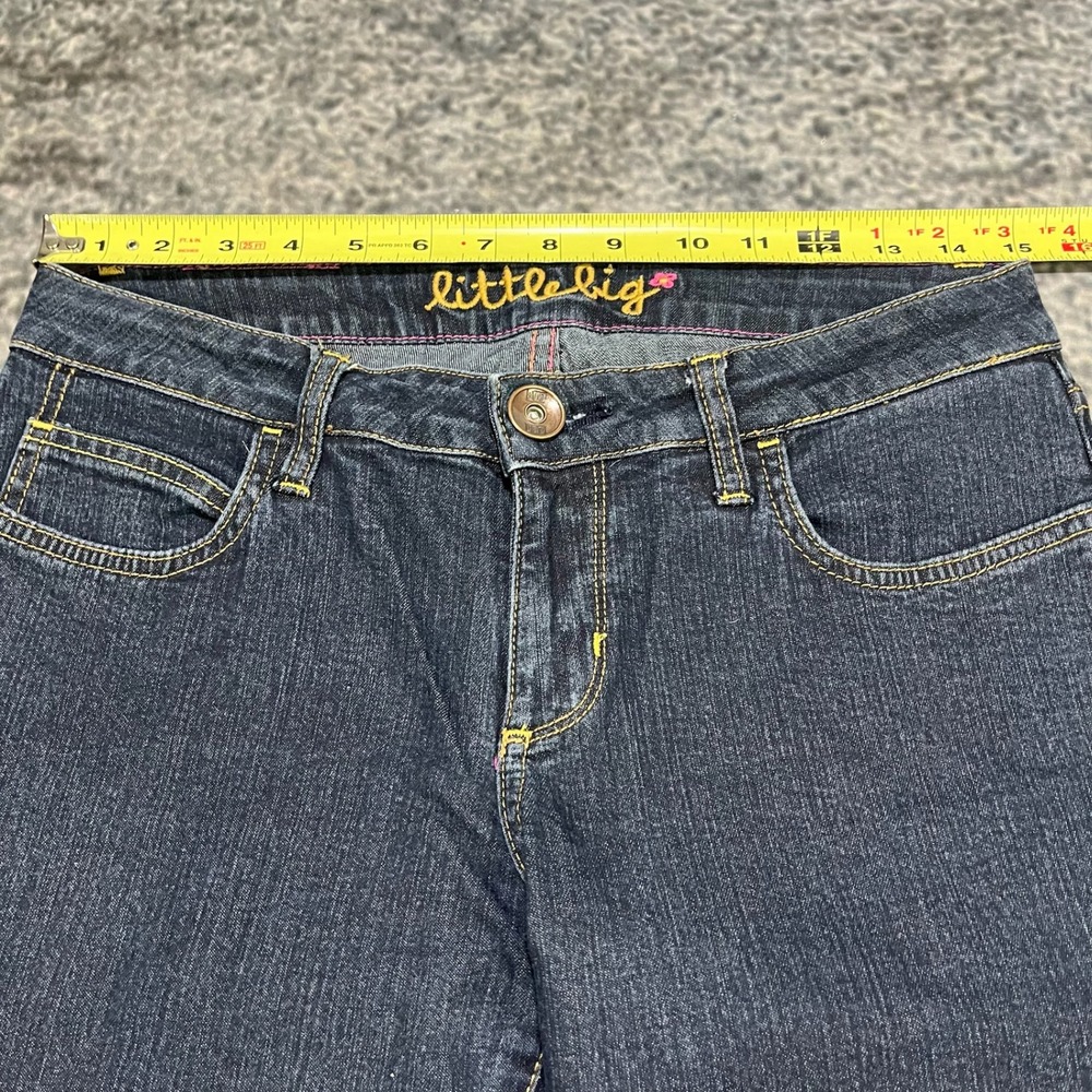 L7B by Little Big Jeans Womens 29x32 Blue Low Rise Flare Bootcut Vintage Y2K - Picture 8 of 16